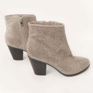 juicy couture women's rhinestone ankle boots